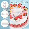 6 Sets 2 Colors Iron & Paper Butterfly Cake Toppers Decorations DIY-GA0007-53-4