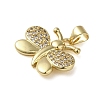 Brass Micro Pave Cubic Zirconia Pendants KK-U005-03B-G-2