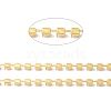 50M Rectangle Brass Rhinestone Claw Setting Chains CHC-C024-01C-G-3