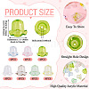 28Pcs 7 Colors Acrylic Bead Caps for Wind Chimes Making TACR-TA0001-70-4