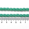 Opaque Glass Beads Strands GLAA-G112-03G-4