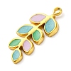 304 Stainless Steel Enamel Pendants STAS-S163-13G-2