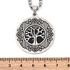 304 Stainless Steel Pendant Necklaces NJEW-C066-01P-3