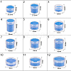 Plastic Bead Containers CON-BC0004-22B-43x44-7