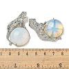 Opalite Half Round Pendants G-F766-06AS-05-3