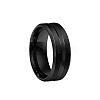 Grooved Titanium Steel Finger Rings for Men WG2ADDA-25-2