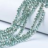 Electroplate Glass Beads Strands EGLA-A034-T2mm-C01-1