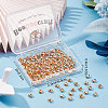 Beebeecraft Brass Crimp Beads Covers KK-BBC0003-61-7