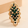 Geometric Hollow Alloy Rhinestone Finger Rings DY9557-3-1