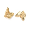 Brass Hoop Clasps KK-Z136-57B-G-2