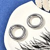 Round Ring 316 Surgical Stainless Steel Hoop Nose Rings EJEW-G416-19D-AS-2