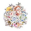 50Pcs Word Paper Self-Adhesive Picture Stickers STIC-C010-19-2