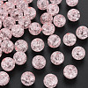 Transparent Crackle Acrylic Beads MACR-S373-66C-N10-1