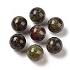 Natural Dragon Blood No Hole Sphere Beads G-K363-04D-39-1