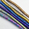 Electroplate Non-magnetic Synthetic Hematite Beads Strands G-J216A-M-1