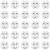 30Pcs Alloy Beads FIND-BBC0005-16B-S-1