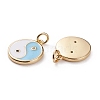 Brass Micro Pave Clear Cubic Zirconia Pendants KK-C100-16G-7