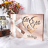 Gorgecraft Wooden Wedding Guestbooks Notepad AJEW-GF0003-13-4