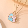 Alloy with Enamel Pendant Necklaces PW-WG4DEBC-01-4