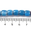Handmade Lampwork Chevron Beads Strands X-LAMP-K041-01B-07-5