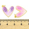 Brass Enamel Pendants KK-S401-16G-B-2