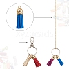 120Pcs 30 Colors  Faux Suede Tassel Pendant Decorations FIND-YW0001-14LG-4