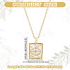 Brass with Cubic Zirconia Pendants Necklaces NJEW-LP0001-45M-G-2