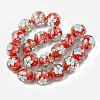 Handmade Lampwork Beads Strands LAMP-N021-008-2