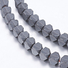 Non-magnetic Synthetic Hematite Beads Strands G-P338-14B-3x3mm-1