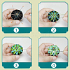 DIY Embroidery Temari Ball Keychain Kits DIY-I064-A05-9