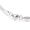 Tarnish Resistant 304 Stainless Steel Box Chain/Venetian Chains
 Bracelets BJEW-G629-01P-2