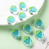 Transparent Enamel Acrylic Beads TACR-S155-003G-6