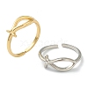 Brass Cuff Rings RJEW-L100-002-1