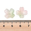 Two Tone Transparent Glass Bead Caps GLAA-Z020-02E-3