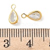 Brass Micro Pave Cubic Zirconia Charms KK-S336-01G-A-3