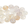 30Pcs Natural White Jade European Beads G-SP0001-01A-03-1