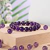 100Pcs 8mm Natural Amethyst Round Beads DIY-LS0002-40-6