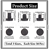 90Pcs 3 Styles PVC Plastic Non-slip Furniture Pads FIND-GF0007-84A-2