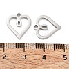 Non-Tarnish 316 Surgical Stainless Steel Charms STAS-Q314-24P-3