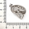 Brass Micro Pave Cubic Zirconia Pendants KK-K339-11P-01-3