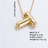 Stainless Steel Party Balloon Letter Pendant Cable Chain Necklaces for Women YF1942-20-1