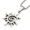 Alloy Pendant Necklace NJEW-B103-01AS-02-1