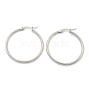 Tarnish Resistant 304 Stainless Steel Hoop Earrings X-EJEW-F105-08P-3