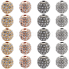 20Pcs 4 Colors Alloy Rhinestone Beads FIND-PA0001-20-1
