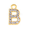 Golden Tone Alloy Rhinestone Pendants PW-WGCC773-02-1