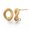 Brass Stud Earrings Findings KK-R116-012-NF-3