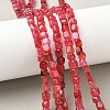 Natural Dragon Veins Agate(Dyed & Heated) Beads Strands G-G177-E18-03-5