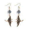 Alloy Enamel Dangle Earrings PW-WGE135E-01-1