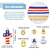 SUPERFINDINGS Independence Day Theme DIY Bracelet Making Kit DIY-FH0006-53-2