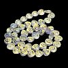 Electroplate Baking Paint Glass Beads Strands EGLA-K061-13A-4